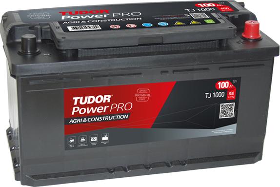 Tudor TJ1000 - Стартерная аккумуляторная батарея, АКБ autospares.lv