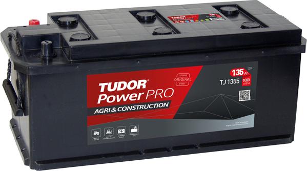 Tudor TJ1355 - Стартерная аккумуляторная батарея, АКБ autospares.lv