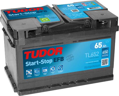 Tudor TL652 - Стартерная аккумуляторная батарея, АКБ autospares.lv