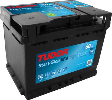 Tudor TL600 - Стартерная аккумуляторная батарея, АКБ autospares.lv