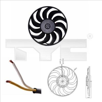 TYC 802-0051 - Вентилятор, охлаждение двигателя autospares.lv