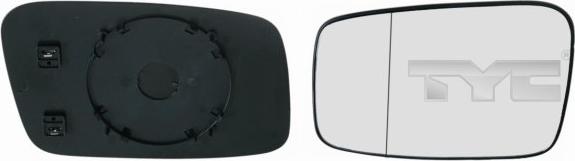 TYC 338-0008-1 - Зеркальное стекло, наружное зеркало autospares.lv