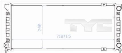 TYC 737-0003 - Радиатор, охлаждение двигателя autospares.lv