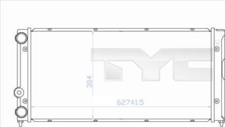 TYC 737-0035 - Радиатор, охлаждение двигателя autospares.lv