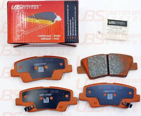 UBS B11-03-090 - Тормозные колодки, дисковые, комплект autospares.lv