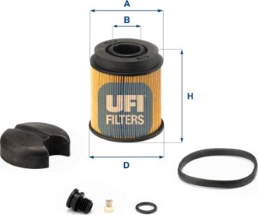UFI 44.001.00 - Карбамидный фильтр autospares.lv