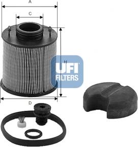 UFI 44.003.00 - Карбамидный фильтр autospares.lv