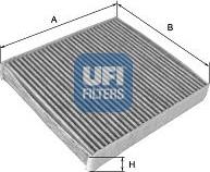 UFI 54.105.00 - Фильтр воздуха в салоне autospares.lv