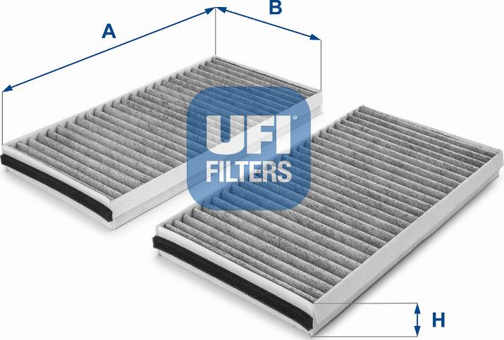 UFI 54.127.00 - Фильтр воздуха в салоне autospares.lv