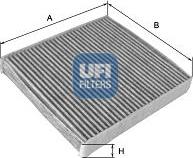 UFI 54.331.00 - Фильтр воздуха в салоне autospares.lv