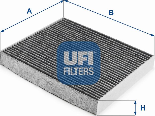 UFI 54.284.00 - Фильтр воздуха в салоне autospares.lv