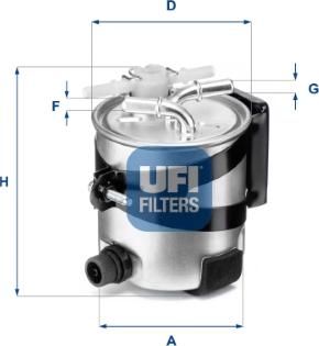 UFI 55.418.00 - Топливный фильтр autospares.lv
