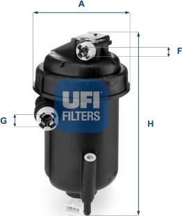 UFI 55.143.00 - Топливный фильтр autospares.lv