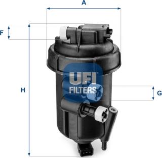 UFI 55.108.00 - Топливный фильтр autospares.lv