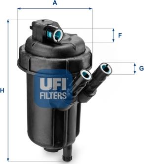 UFI 55.116.00 - Топливный фильтр autospares.lv