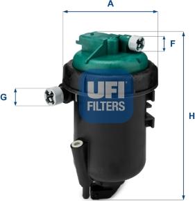 UFI 55.181.00 - Топливный фильтр autospares.lv