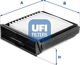 UFI 53.404.00 - Фильтр воздуха в салоне autospares.lv