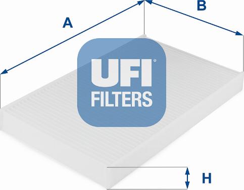 UFI 53.038.00 - Фильтр воздуха в салоне autospares.lv