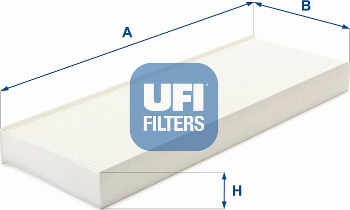 UFI 53.072.00 - Фильтр воздуха в салоне autospares.lv