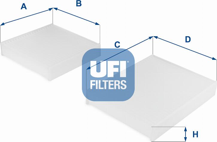 UFI 53.143.00 - Фильтр воздуха в салоне autospares.lv