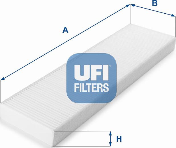 UFI 53.156.00 - Фильтр воздуха в салоне autospares.lv