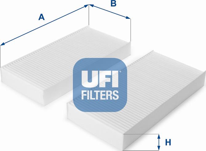 UFI 53.108.00 - Фильтр воздуха в салоне autospares.lv