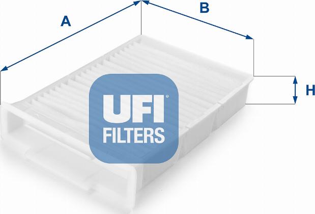 UFI 53.132.00 - Фильтр воздуха в салоне autospares.lv