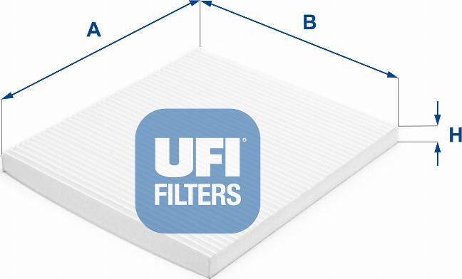 UFI 53.390.00 - Фильтр воздуха в салоне autospares.lv