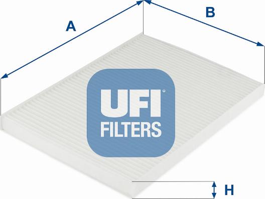 UFI 53.252.00 - Фильтр воздуха в салоне autospares.lv