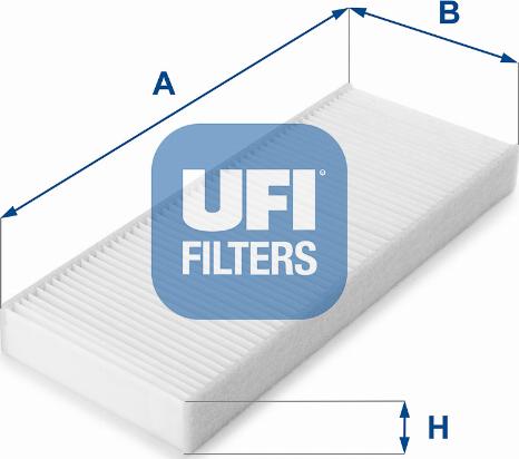 UFI 53.214.00 - Фильтр воздуха в салоне autospares.lv