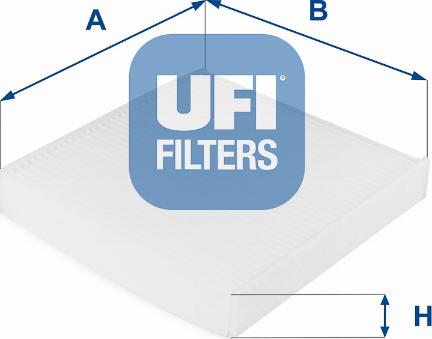 UFI 53.210.00 - Фильтр воздуха в салоне autospares.lv