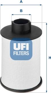 UFI 60.H2O.00 - Топливный фильтр autospares.lv