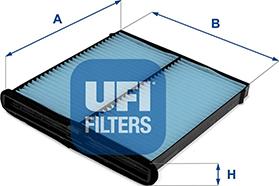 UFI 34.409.00 - Фильтр воздуха в салоне autospares.lv