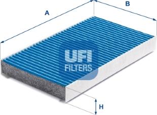 UFI 34.155.00 - Фильтр воздуха в салоне autospares.lv