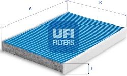 UFI 34.166.00 - Фильтр воздуха в салоне autospares.lv