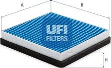 UFI 34.113.00 - Фильтр воздуха в салоне autospares.lv