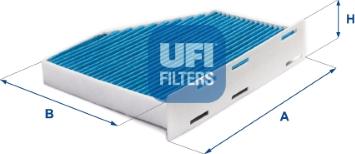 UFI 34.124.00 - Фильтр воздуха в салоне autospares.lv