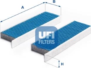 UFI 34.172.00 - Фильтр воздуха в салоне autospares.lv