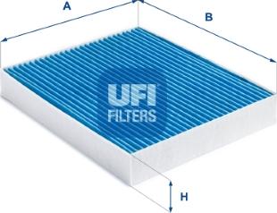 UFI 34.289.00 - Фильтр воздуха в салоне autospares.lv