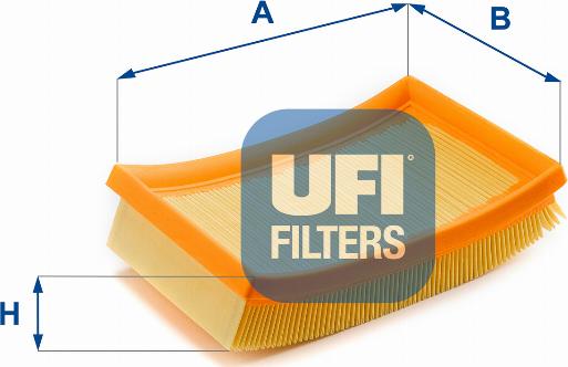 UFI 30.603.00 - Воздушный фильтр, двигатель autospares.lv
