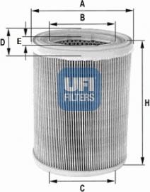 UFI 30.078.01 - Воздушный фильтр, двигатель autospares.lv