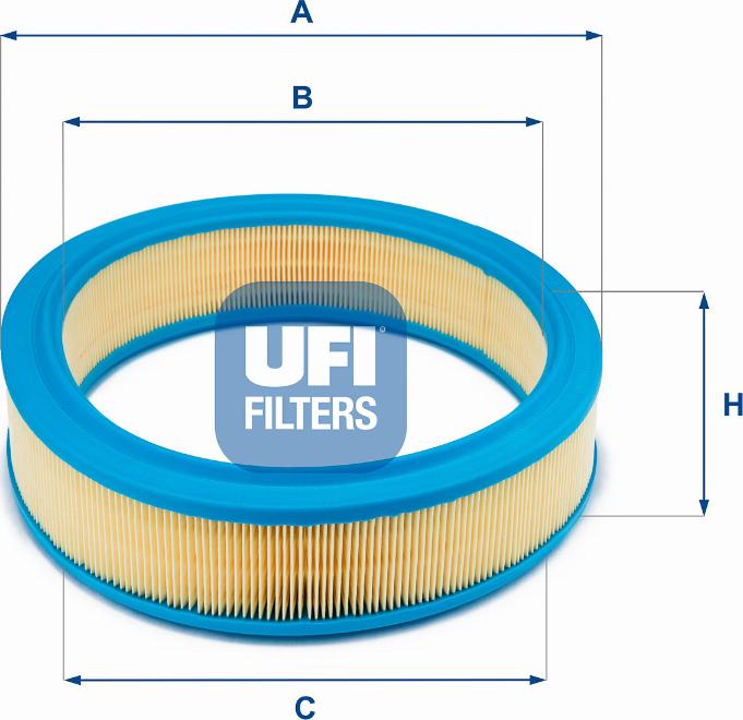 UFI 30.118.01 - Воздушный фильтр, двигатель autospares.lv