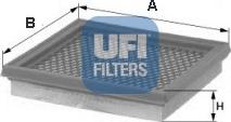 UFI 30.121.00 - Воздушный фильтр, двигатель autospares.lv