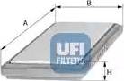 UFI 30.833.00 - Воздушный фильтр, двигатель autospares.lv