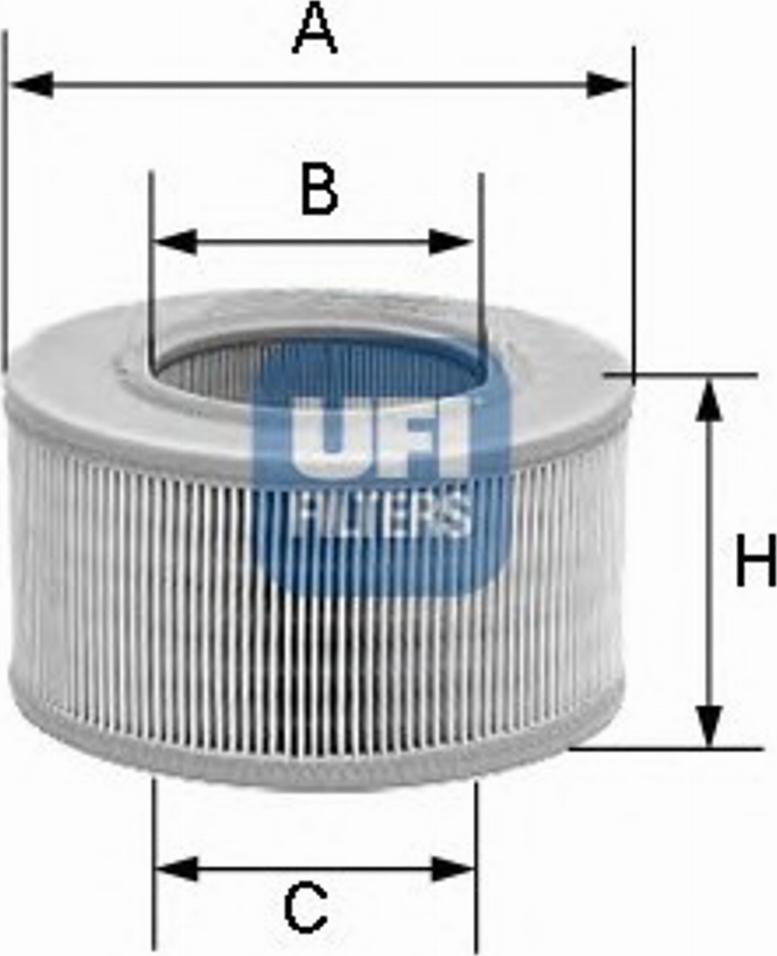 UFI 30.879.01 - Воздушный фильтр, двигатель autospares.lv