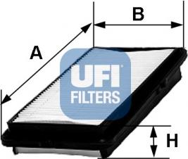 UFI 30.239.00 - Воздушный фильтр, двигатель autospares.lv