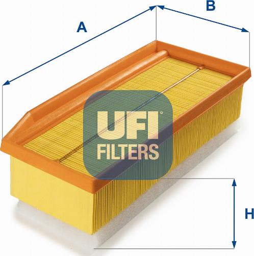 UFI 30.A16.00 - Воздушный фильтр, двигатель autospares.lv