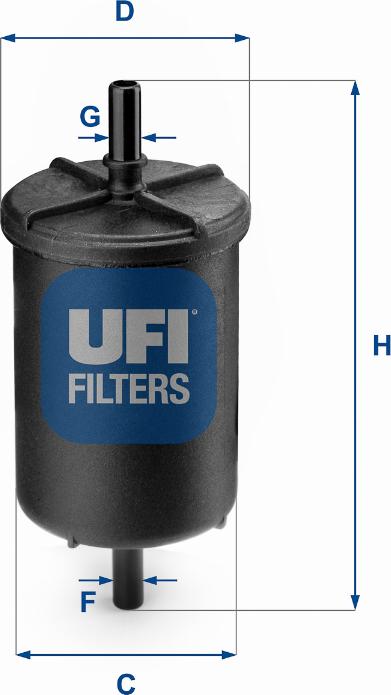 UFI 31.948.00 - Топливный фильтр autospares.lv