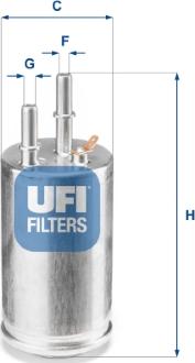 UFI 31.951.00 - Топливный фильтр autospares.lv