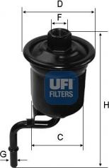 UFI 31.914.00 - Топливный фильтр autospares.lv